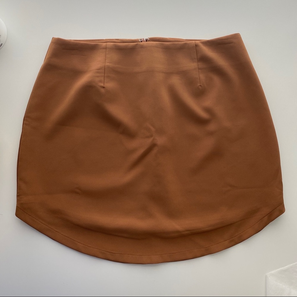 TOBI Camel Mini Skirt